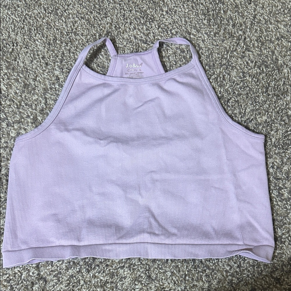 Purple tank top perfect for working out or hot days!